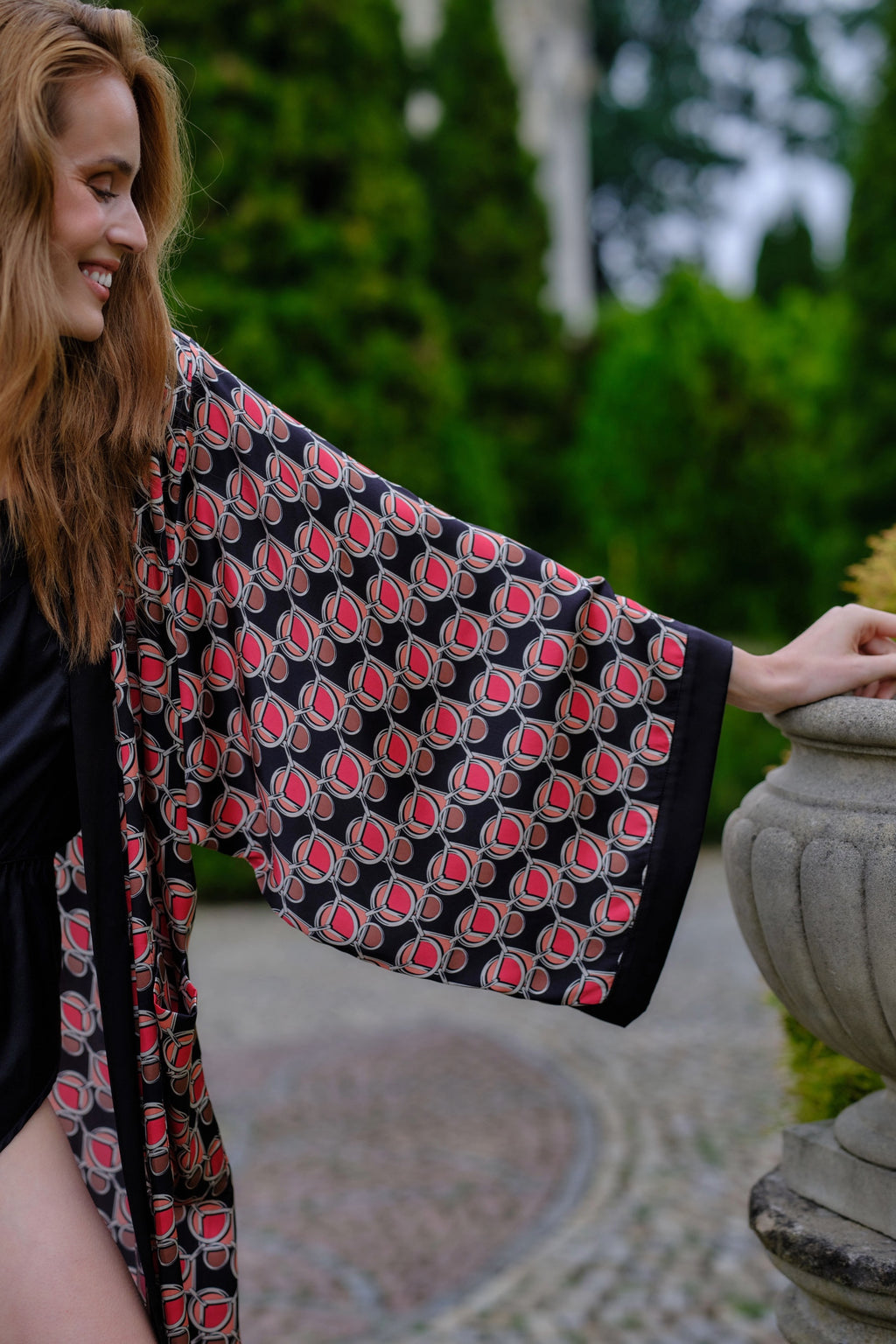 Kimono z jedwabiu ROMA ROSSA